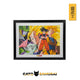 Poster enmarcado 42X32 Goku, Freezer, Cell y Majin Buu