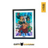 Poster enmarcado 42X32 Mugiwaras en Wano